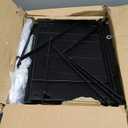 BigPonPon 2 Pack Laundry Room Shelves Organization and Storage,Wall Mounted Clothes Drying Rack with Wire Mesh Basket Over Washer and Dryer, (Black, 2 Pack)