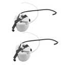 YHXiXi 2pcs U-Clip Snap-in Medium Base Keyless Socket Porcelain Snap-in Fixture Socket with 7.5inch Leads 660W 600V Ceramic Lampholder High Temperature Resistant