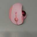 seenda Wireless Trackball Mouse, Ergonomic Bluetooth Rollerball Mouse Rechargeable, 3 Device Connection Optical Mice Adjustable DPI Thumb Control Mice Compatible for PC/Laptop/Windows/Mac - Pink