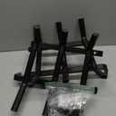 AMAGABELI GARDEN & HOME Fireplace Grate Log Holder 24 Inch Firewood Burning Rack Heavy Duty Wrought Iron Solid Steel for Chimney Hearth Fire Pit Outdoor Kindling Tools Wood Stove Accessories