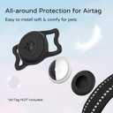 Upgraded AirTag Dog Collar, IP68 Waterproof Holder, Large Black | Reflective, Soft Neoprene Padded, Ultra-Durable Nylon, Machine Washable, Heavy Duty, Dog Collars, Girl, Boy