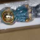 Dosker Astronaut Statues Spaceman Sculpture Polyresin Arts Gifts Light Blue Figurine Ornament Room Decor for Men,Home and Crafts Desktop Accessories Tabletop Decoration, Living Room, Office, Bookshelf