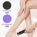 2 x 60 Pcs Sandpaper Set 1.7'' x 1.7'' for Electric Foot File Callus Remover (Blue+black)