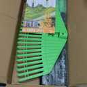 Plastic Leaf Rake - Upgraded Anti-Break Nylon Head,65" Adjustable Outdoor Yard Rakes for Leaves,Grass,Pine Needle,Mulch,Gentle On Lawn Garden - Lightweight for Women,Seniors & Kids,Childs