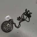 Vintage Octopus Hollow Quartz Pocket Watch Steampunk Black Pocket Watch with Necklace Chain (grey)