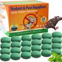 Mouse Rodent Repellent 24 Pack, Peppermint Oil Balls for Rodents Outdoor and Indoor Use, Deterrent Rats Mice Repellent for Car,Kitchen