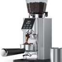 COFIBREWS Burr Coffee Bean Grinder for Home Use with 45 Precise Grinding Settings, Espresso Grinder with Height Adjustable Funnel Stand, LED Touch Panel, Anti-static Design, Micro Switch User Friendly