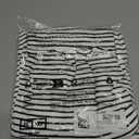 Tankaneo Womens Pajama Sets Striped 2 Piece Lounge Sets Short Sleeve Oversized T Shirts Drawstring Shorts Matching Set (White, XL)