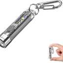 NICRON K11 Rechargeable Keychain Flashlight Lightweight,400 Hight Lumen with Extra 4 Sidelight, IPX4 EDC Mini Flashlight Be Used for Camping Outdoors Emergency Daiy Use