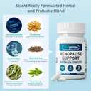 Menopause Probiotic Supplements for Women - 60 Billion CFU Akkermansia Probiotics for Hormone Balance, Night Sweats, Hot Flashes Relief, Gut Health - 60 Ct