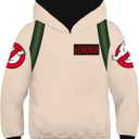 Toddler Kids Halloween Hoodie Cosplay Costume Ghoul Hunter Printed Sweatshirt Jacket (Small)