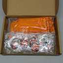 ShinyRelief 72 Pcs Basketball Party Favors Included 24 Basketball Bracelets, Keychains, and Organza Bags for for Sport Team Gifts Birthday Party Decorations