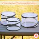 Kitchen Details 3 Pack Pop Up Food Cover Protector | Multi Sized Screens | Collapsible | Outdoor Picnic | Outside Party and BBQ Essential | Reusable | Keep Out Bugs | Grey