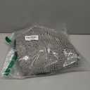 LuxUrux Toilet Rugs U Shaped Washable, Bathroom Toilet Mat, Extra-Soft Plush Bath Bathroom Rug,1'' Chenille Microfiber Material, Super Absorbent Shaggy Machine Wash & Dry (20 x 20 inch, Light Grey)