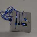 SoundMAGIC E80C Wired Earbuds with Microphone HiFi Stereo Audiophile Earphones Noise Isolating in Ear Headphones Comfortable Fit Super Bass Blue