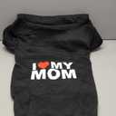 Personalized Name Dog Hoodie, Printed/Embroidered Puppy Sweater with Name/Text, Custom Pet Clothes Warm Winter Outfit for Dogs, Bright Puppy Sweatshirt, Pet Birthday Outfit, Gift for Dog Lovers, Size XXL, Black