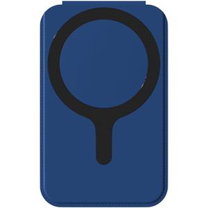 Secure Card Holder Double Magnet Grip Pocket Friendly Magnetic Wallet Secure Card Storage for Phone 16/15/14/13/12 (Blue)