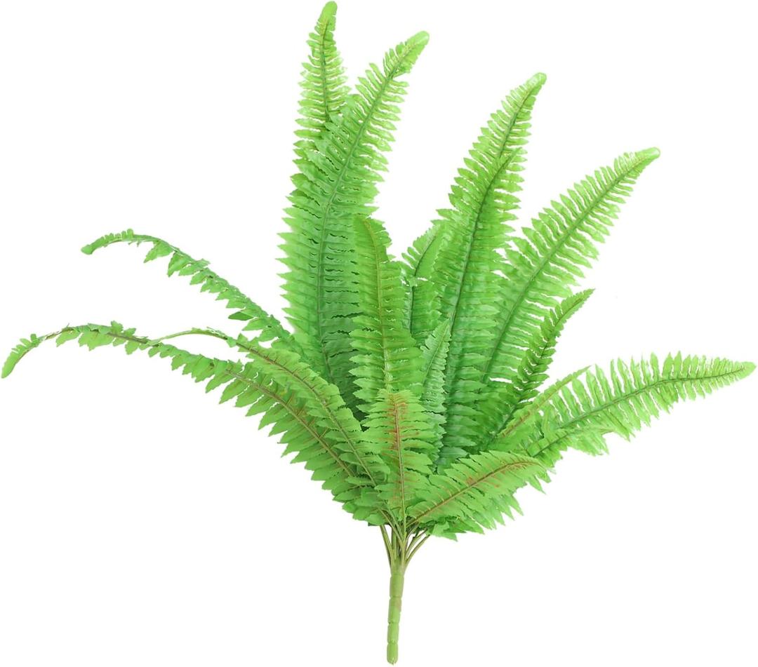 Indoor Hanging Fernwort Leaf Ornament Lifelike Artificial Plant for Bedroom Wall Decor Faux Greenery for Home Decoration No Watering Easy Maintenance