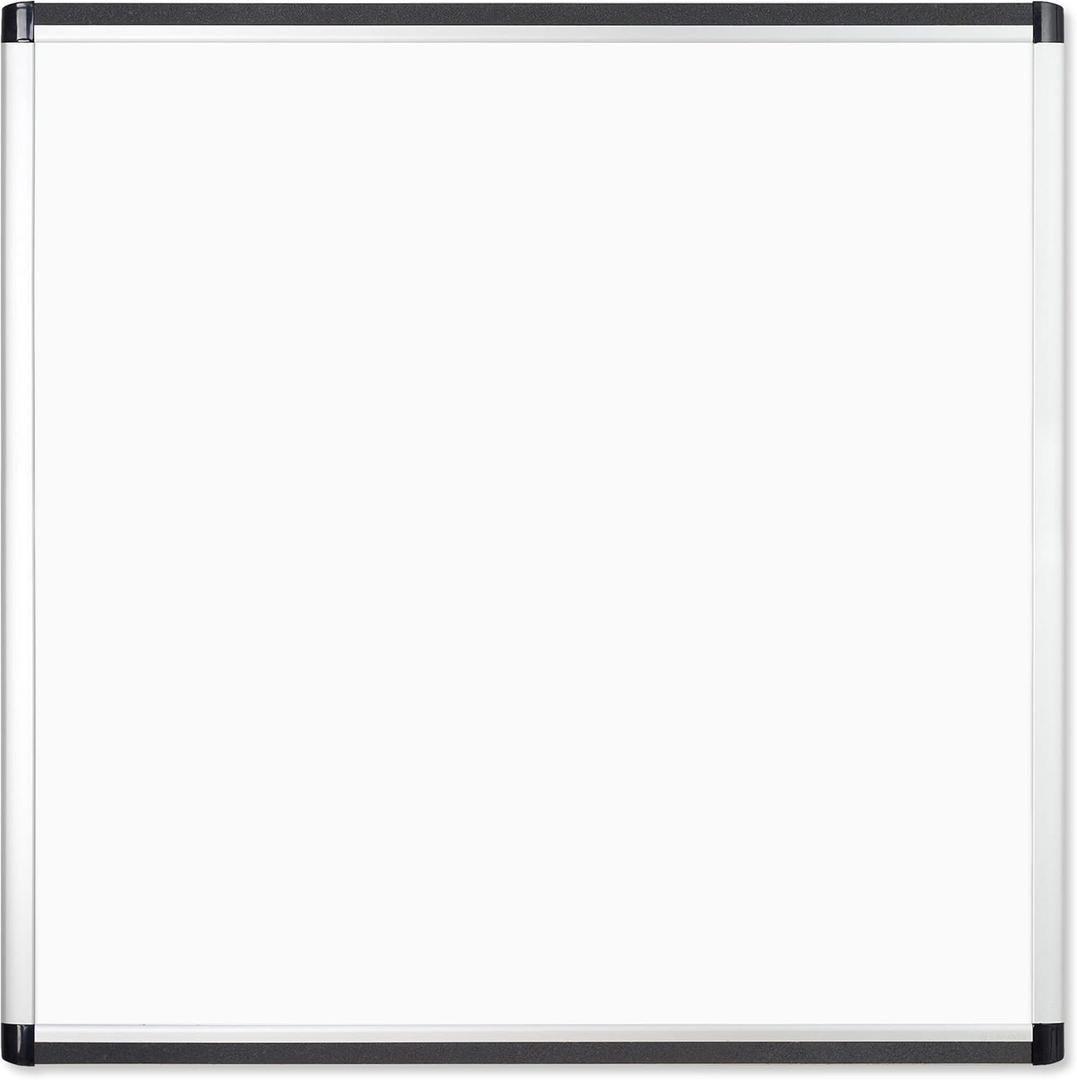 U Brands PINIT Magnetic Dry Erase Board White Board, 36" x 36" Inches, Silver Aluminum Frame