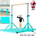 Marfula Gymnastic Bar For Kid and Teenage of 3-25, 5Ft/8 FT Base Length 4Ft Width 5Ft Adjust Height, Gymnastic Kip Bar For Gymnast, Gymnastic Training Equipment For Professional Training Home Club Use