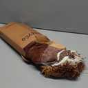 RECYCO Buffalo Paid Chenille Throw Blanket for Couch, Soft Cozy Decorative Buffalo Check Blanket Throw with Tassels for Bed Sofa, Lightweight Chenille Knitted Throw, Plaid Brown Off White, 50'' x 60''