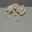 2 Pack Stuffed Animal Storage Net for Kids, Bedside Toy Organizer Net - Neatly Store Your Stuffed Animals, Cotton Bedside Stuffed Animal Storage Net with Tether, Stretches up to 35 Inches, Beige