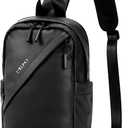 mixi EliteSeries Sling Bag Small Casual Daypack Crossbody Chest Bag One Shoulder Travel Backpack Waterproof Lightweight Versatile-13 Inch, Black