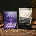 MTG Card Sleeves - Library Lotus - Ultra Clear Front & Matte Finish Back, 100 Count Standard Size Matte Art Sleeve for Magic the Gathering