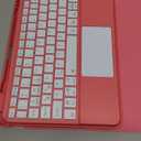 Harvopu Compatible for iPad 11th 10th Generation Case with Keyboard, Folio Cover with Pencil Holder, Multi-Touch Trackpad, 7 Color Backlit, Detachable Keyboard for iPad (A16) 11th/10th Gen (Pink) | with Pencil Holder, Multi-Touch Trackpad, Detachable Keyboard, for iPad, (A16)