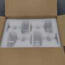 Qipecedm 4 Pcs Ribbed Coupe Glasses, 10 oz Vintage Coupe Glass Set, Unique Martini Glass, Classic Cocktail Glassware, Bar Drinking Glasses Set Perfect for Cocktail, Champagne & Gift