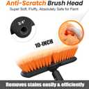 ARTIPOLY 65" Car Wash Brush with Extension Pole, Car Wash 10 Dip Soft Brush, No Scratch Car Cleaning Brush Supplies for RV Boat Truck SUV, House Siding, Snow, Floors, Extension Aluminum Alloy