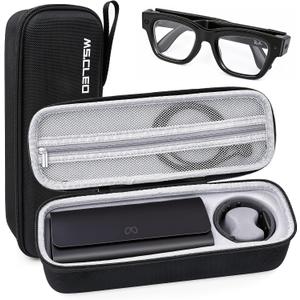 Hard Case for Ray-Ban Meta Display Glasses and Neural Band, Black