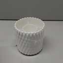 Lebenrich Rotating Pen Holder for Desk, 5 Slots Unique White Desk Organizer Easthetic Desktop Supplies and Accessories for Women Girls, Pencil Cup Caddy for Office Home Art Supply