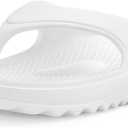 shevalues Orthopedic Sandals for Women Arch Support Recovery Flip Flops Pillow Soft Summer Beach Shoes (11.5-12 Women/10-10.5 Men, White)