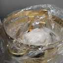 Gold Chafing Dishes for Buffet Set of 3, 5QT Round Chafing Dish Buffet Set, Chafer and Buffet Warmer Set, Stainless Steel Food Warmer for Parties Buffet, Party Food Warmer Buffet Set with Tongs