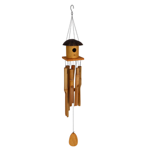 Bambeco 34in Birdhouse Bamboo Chime