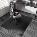 Chair Mat for Carpet, 36" x 48" Desk Chair Mat for Carpeted Floors, Non-Slip Office Vinyl Mat for Carpet with Studded, Easy Glide Heavy Duty Floor Protector Mat for Home Office, Black