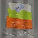 Women's Neon Scrunch Crew Socks 80s 90s Retro 3-Pack Cotton Stacked Boot Calf Cozy Ribbed Slouchy Socks Size 5-10 (1-white/Neon Green/Neon Orange)