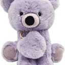 Holiday Home 10-Inch Plush Bear with Keychain - Purple