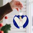 Stained Glass Ornament, Love Angel Christmas Ornaments, Christmas Decorations for Tree, Holiday Ornament, Holiday Party Gifts, Gift Ideas & Xmas Gift - Love Angel