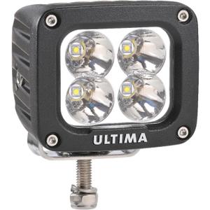 Ultima UT-72360-2 4x4 LED Work Lamp, General Lighting and On the Go Portable Work Light, Spot Beam, 2000 Lumens, Black, Square