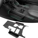 Center Console Side Storage Box Organizer Tray Compatible with 2024 2025 Toyota Land Cruiser 250 Prado J250 LC250 Interior Accessories Gear Shift Panel Trim Cover Black (Not for 1958)
