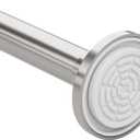 Zenna Home Tension Shower Curtain Rod, No Drilling, Adjustable 26 to 76 Inches, Easy to Install Stainless Steel Shower Rod, Rustproof, Brushed Nickel
