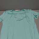 Ficoribety Nightgowns for Women Soft Cotton Night Gowns Women Sleepwear with Pockets, Green, XX-Large