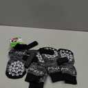 EXPAWLORER 6Pcs Anti-Slip Dog Socks to Prevent Licking Paws,Winter Snow Dog Boots & Paw Protectors, Dog Booties Traction Control on Hardwood Floor,Dog Shoes for Puppy Small Medium Large Senior Dogs (Grey)