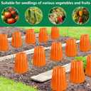 10 Pack Wall of Water Plant Cover, 19'' x 17'' Insulating Water-Filling Plants Protector, Garden Early Season Plant Insulator for Outdoor Winter Growth Protection Against Frost