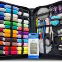 Vellostar Large Sewing Kit for Adults & Beginners  Portable Needle and Thread Kit with Professional Sewing Supplies & Accessories for Home Clothing Repairs, 36XL-Color Threads, 30-Assorted Needles