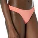 Amazon Essentials Women's Ruched Full Coverage Bikini Bottom (Coral Pink)