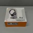 Wireless Headsets with Mic, 5.1 Bluetooth Headset with AI Noise Cancelling Microphone, 48Hrs Computer Headphones w/USB Dongle & Charging Base, for Office, Remote Work, Call Center, Gaming (Black)