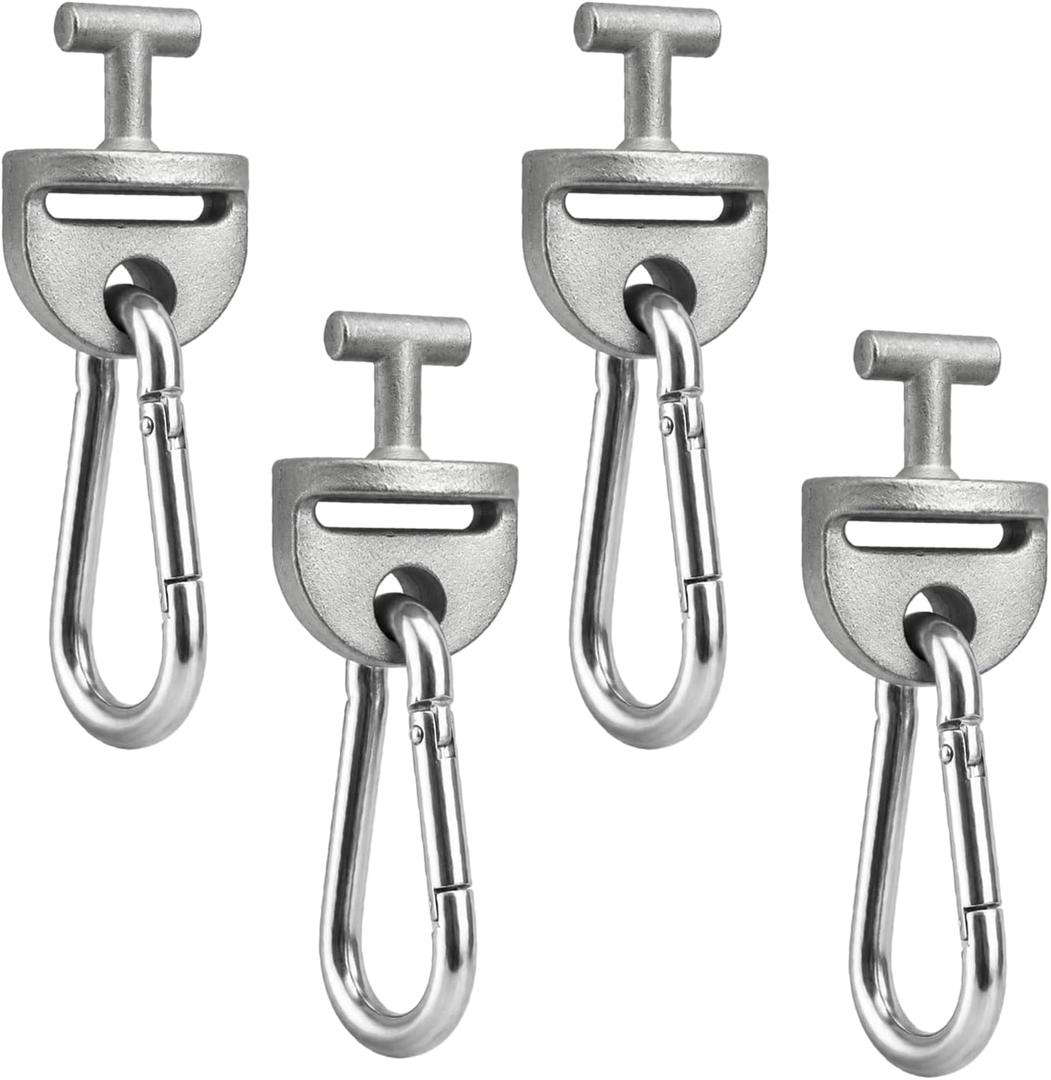 4 Sets Pilates Straps ConnectorT Lock Adapter with Snap Hooks